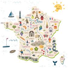 une carte des terroirs de France